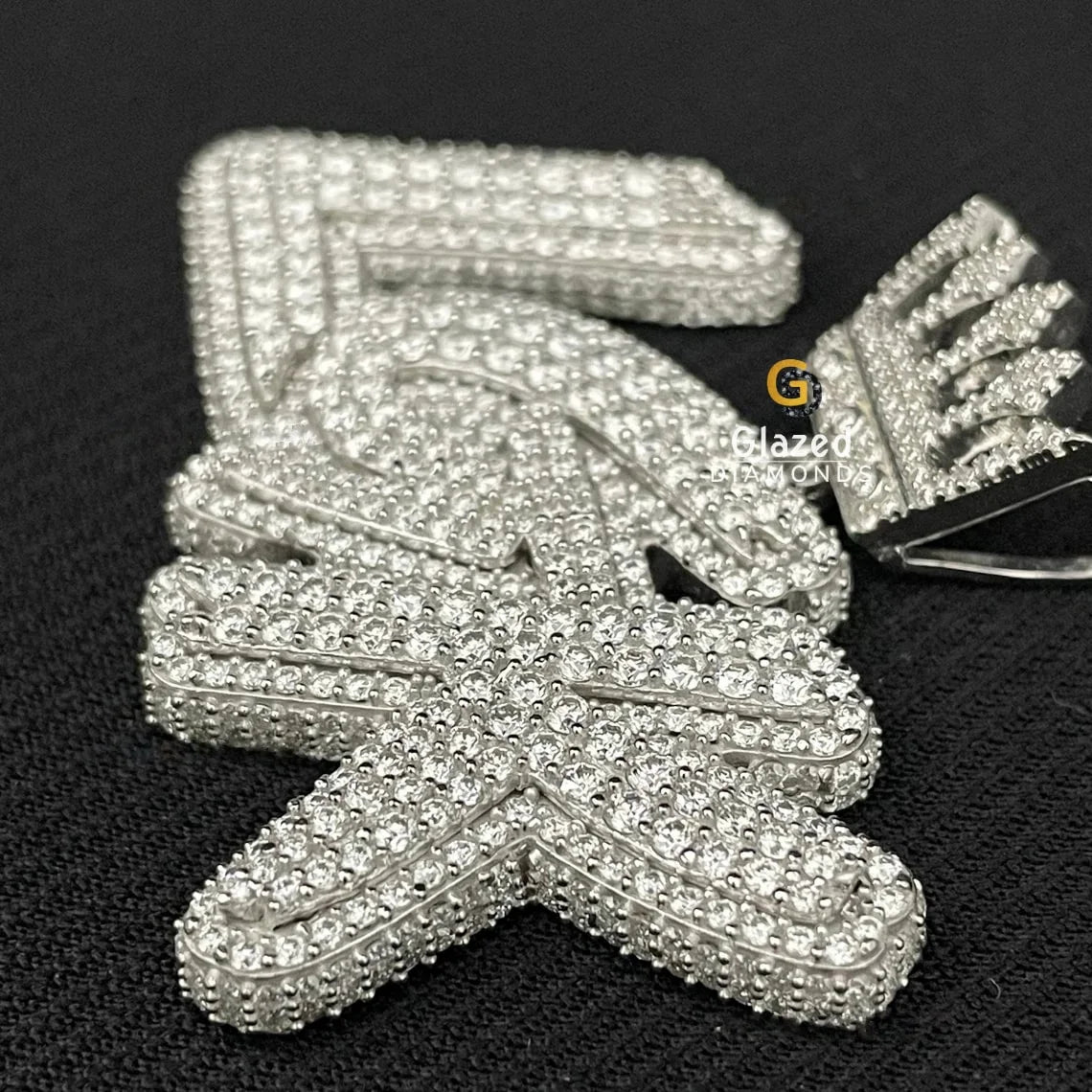 Custom Letter Moissanite Pendant