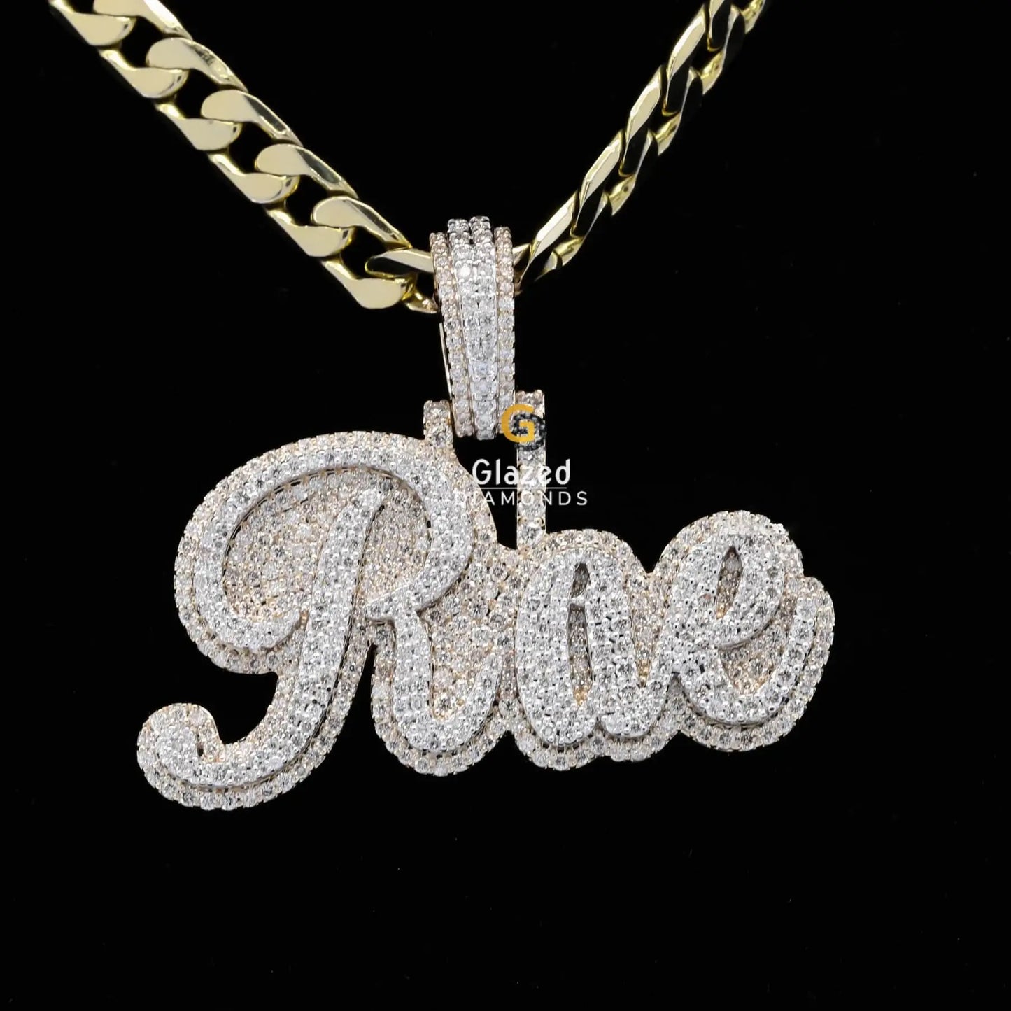Custom Pave Diamond Pendant