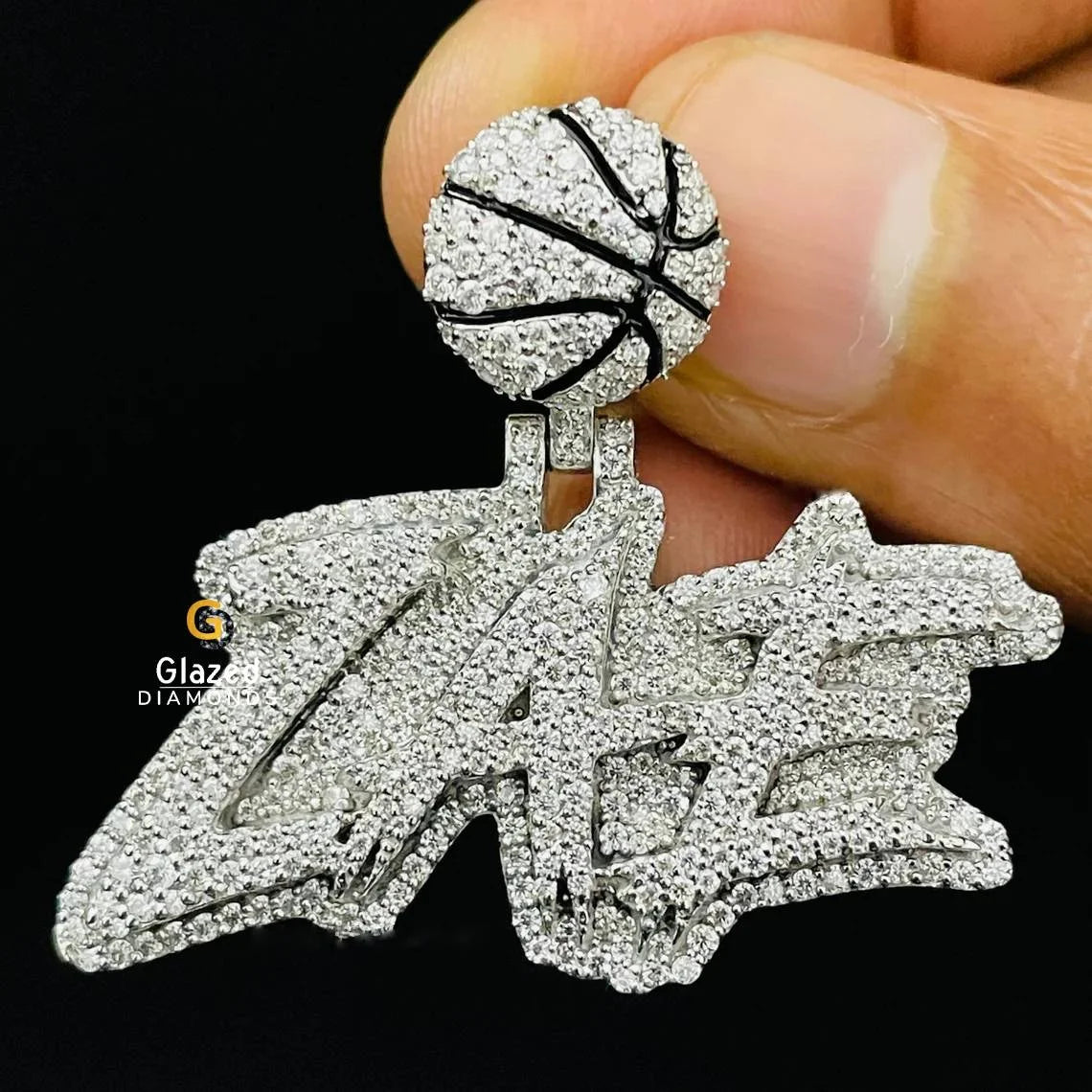 Customized Iced Out Letter Pendant