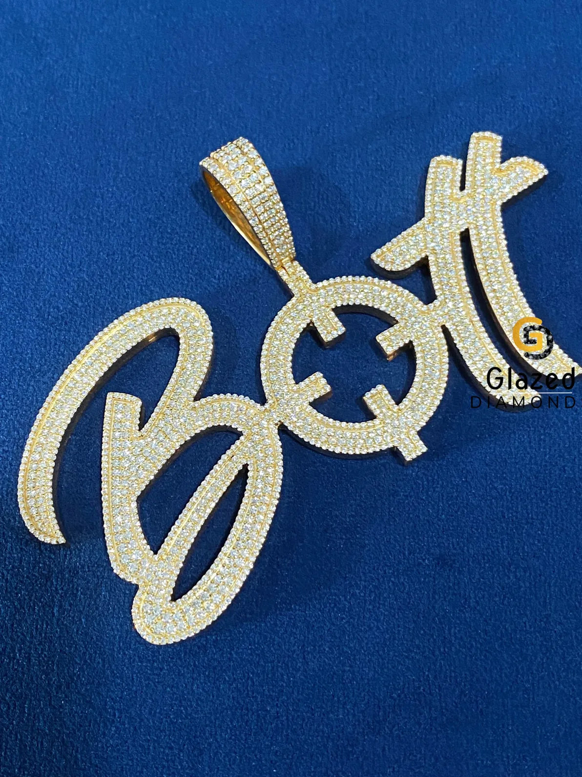 Customized Letter Fully Iced Out Pendant