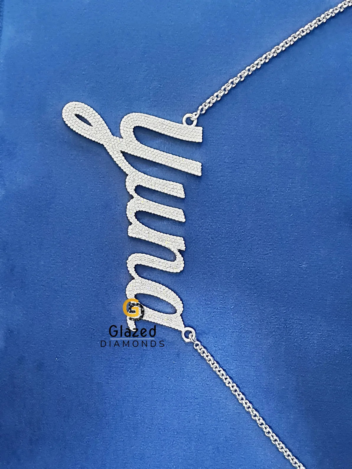 Customized Letter Fully Iced Out VVs Moissanite Pendant