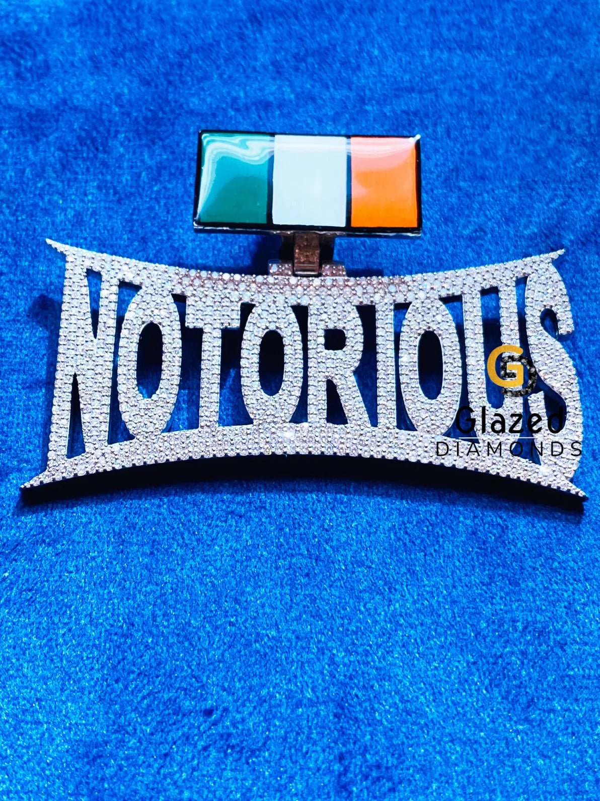 Customized Letter Hip Hop Round Moissanite Pendant