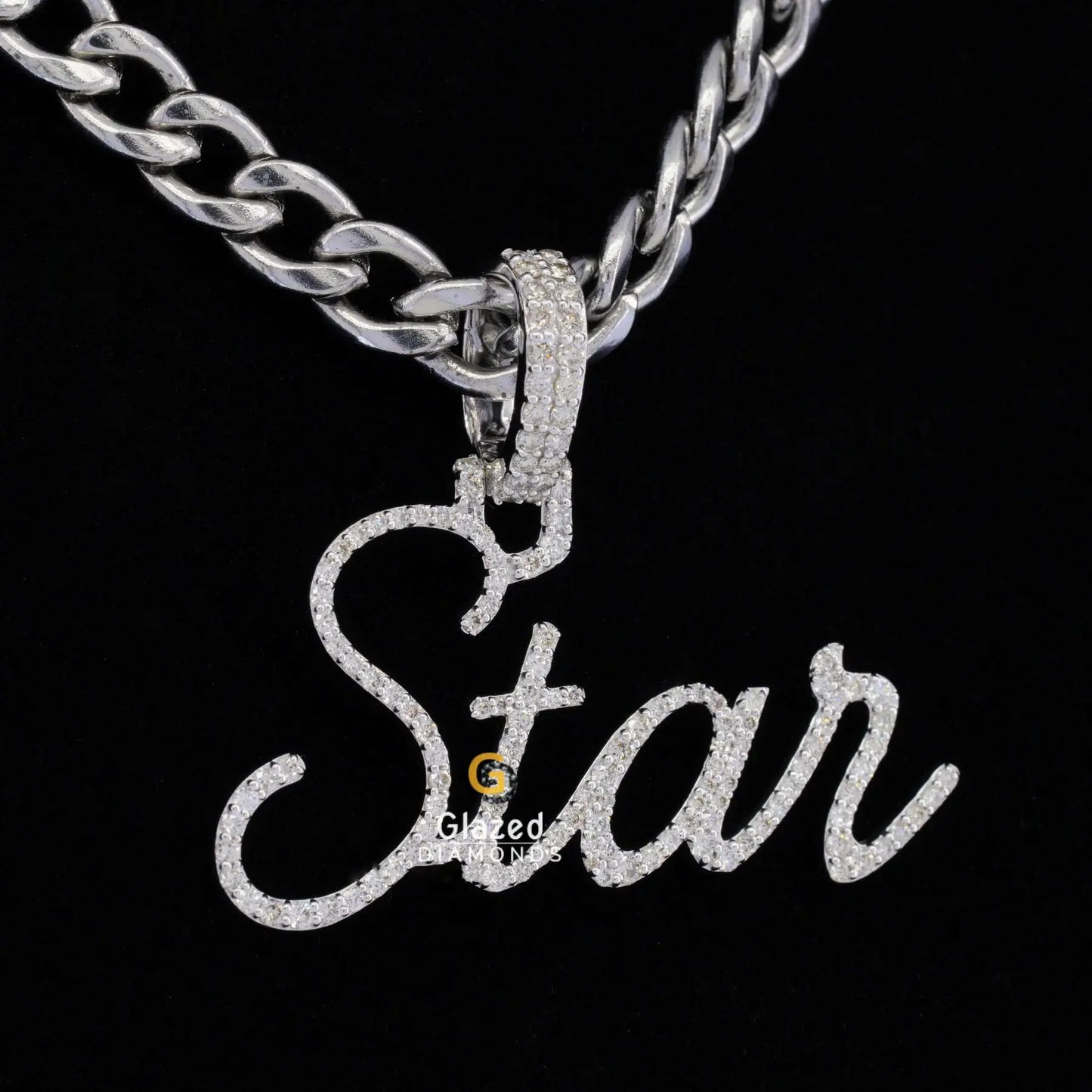 Custon Iced Moissanite Pendant