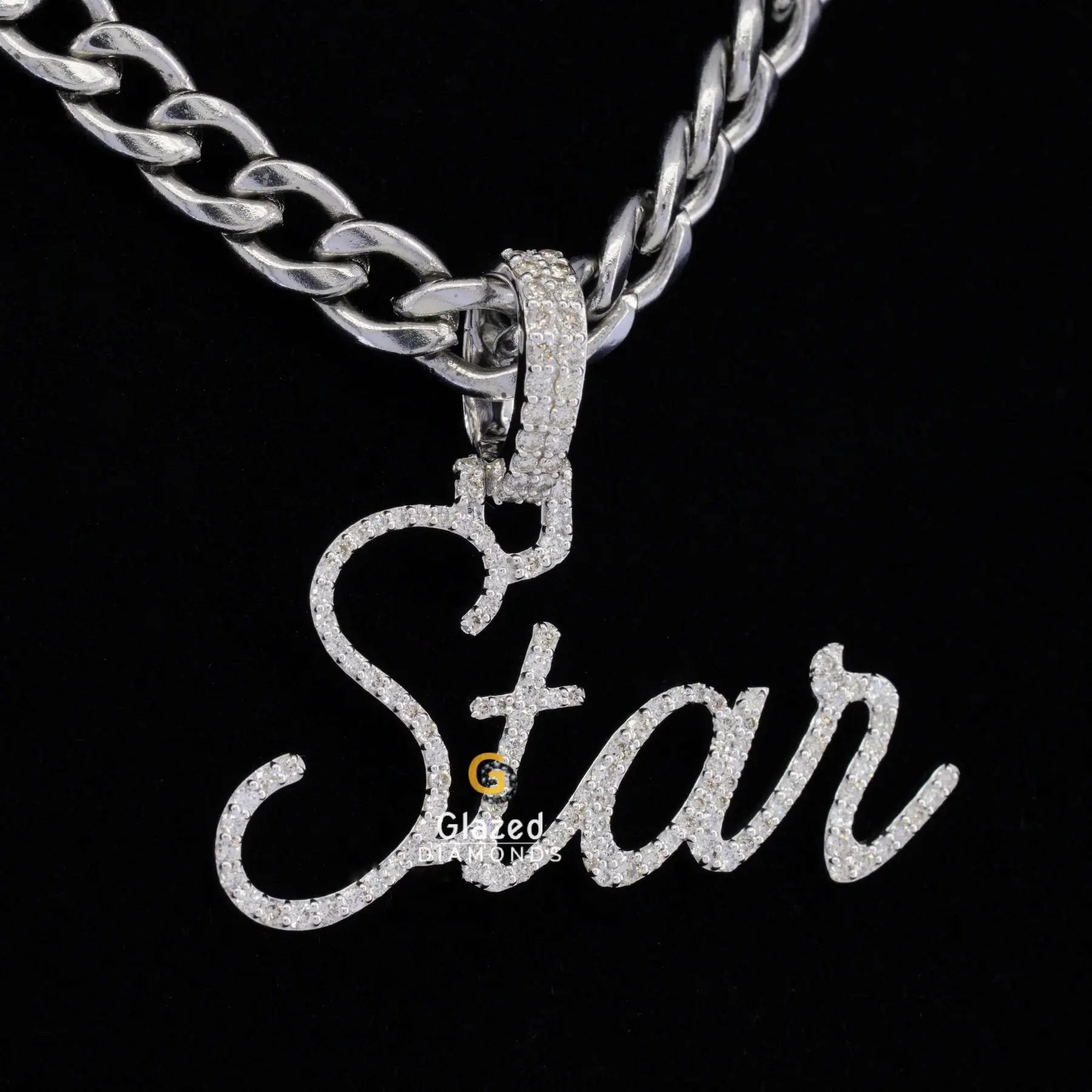 Custon Iced Moissanite Pendant