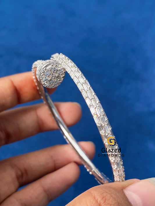 D Colorless Baguette Moissanite Cartier Bracelet