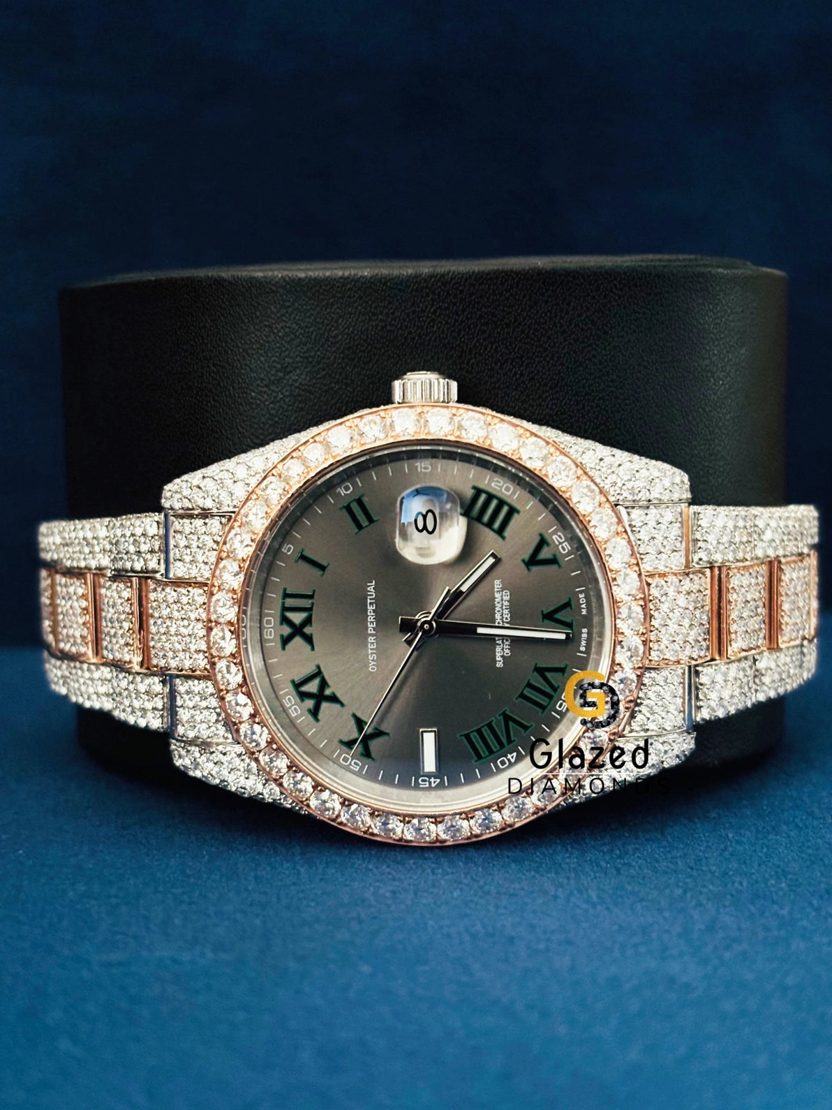 D Colorless Hip Hop VVS Moissanite Diamond Studded Watch