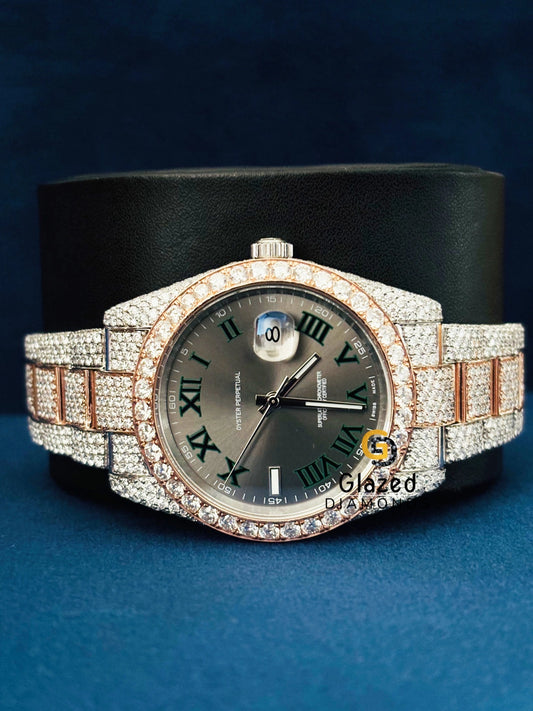 D Colorless Hip Hop VVS Moissanite Diamond Studded Watch