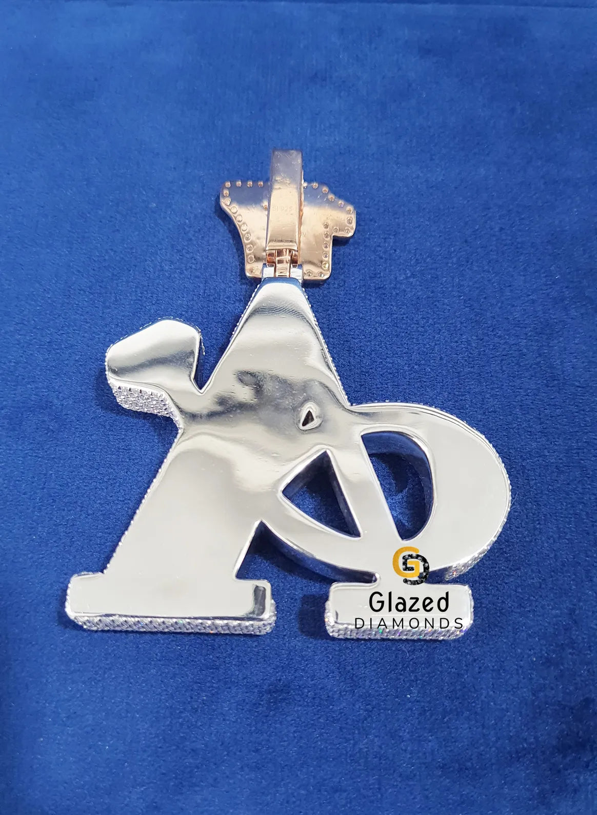 D Colorless Hip Hop VVS Round Moissanite Pendant