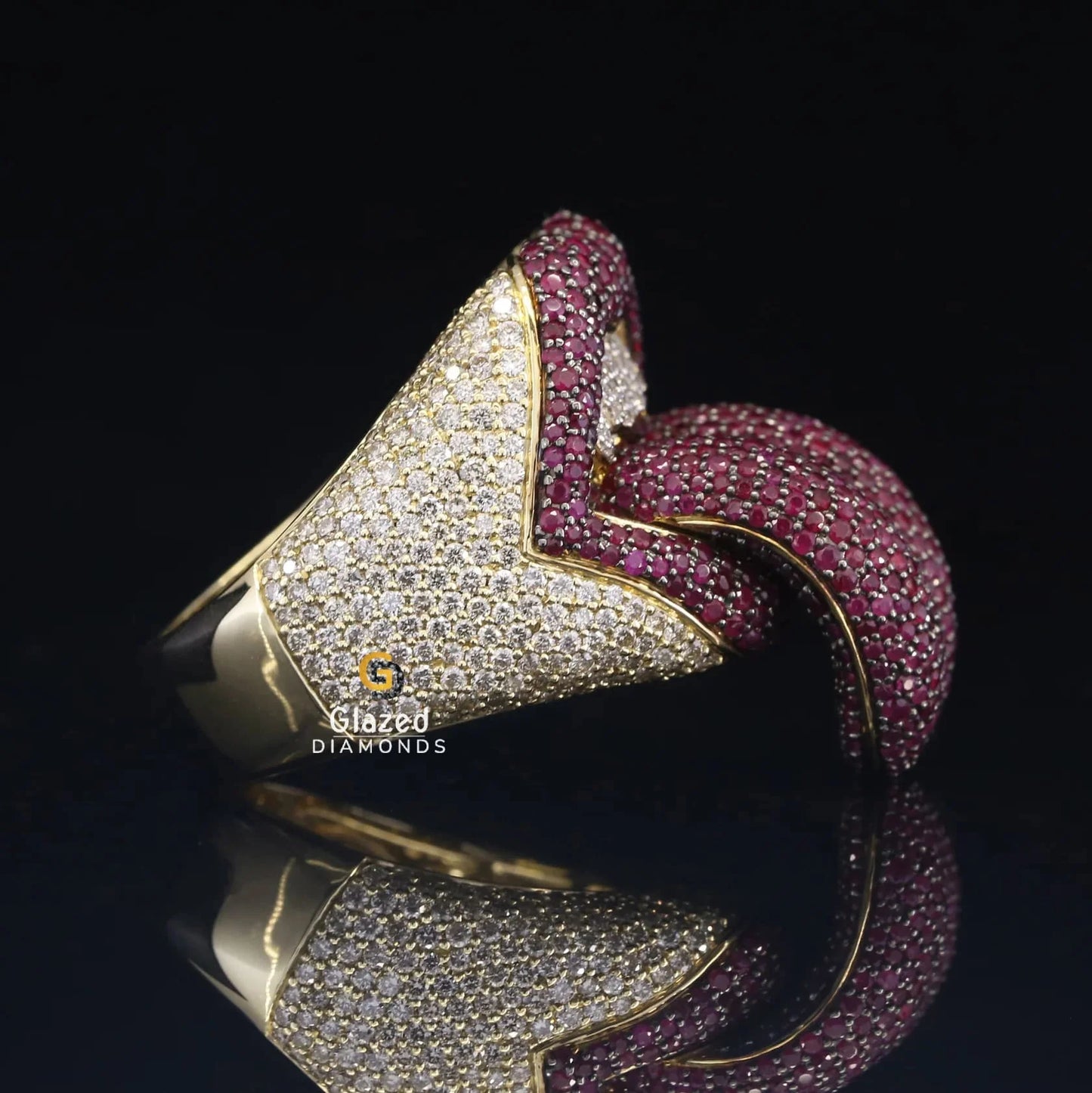 Diamond Flooded Hip Hop Ring