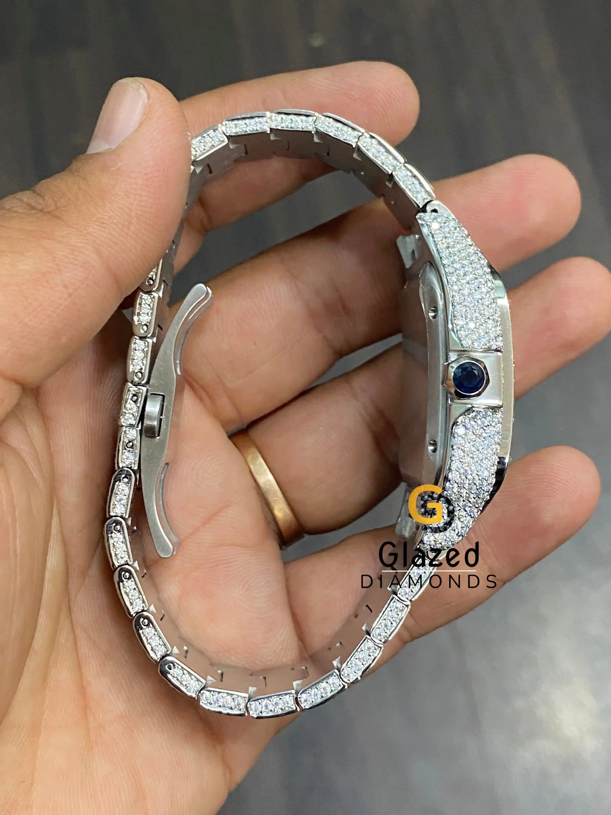 Diamond Flooded Watch For Men