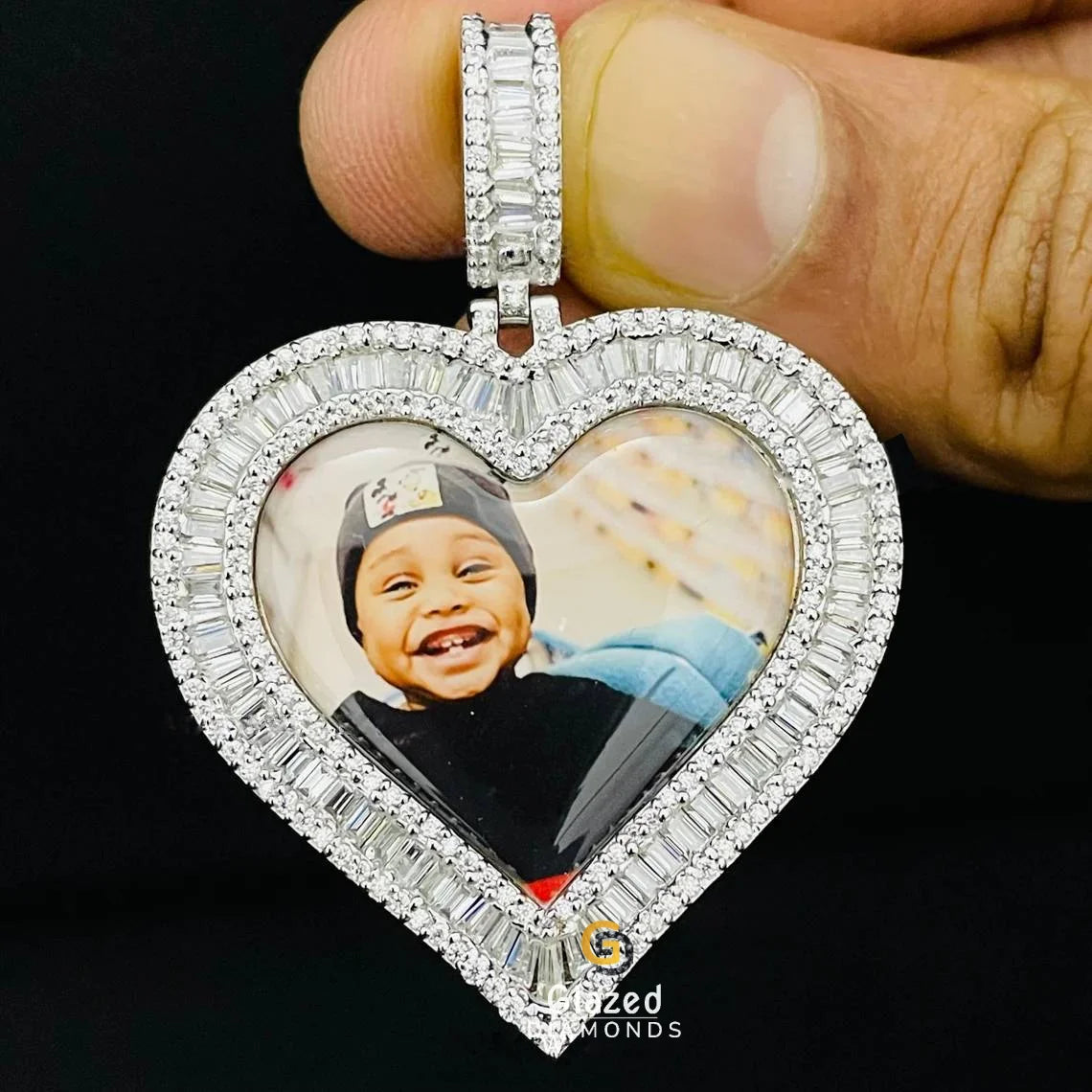 Diamond Heart Memory Pendant