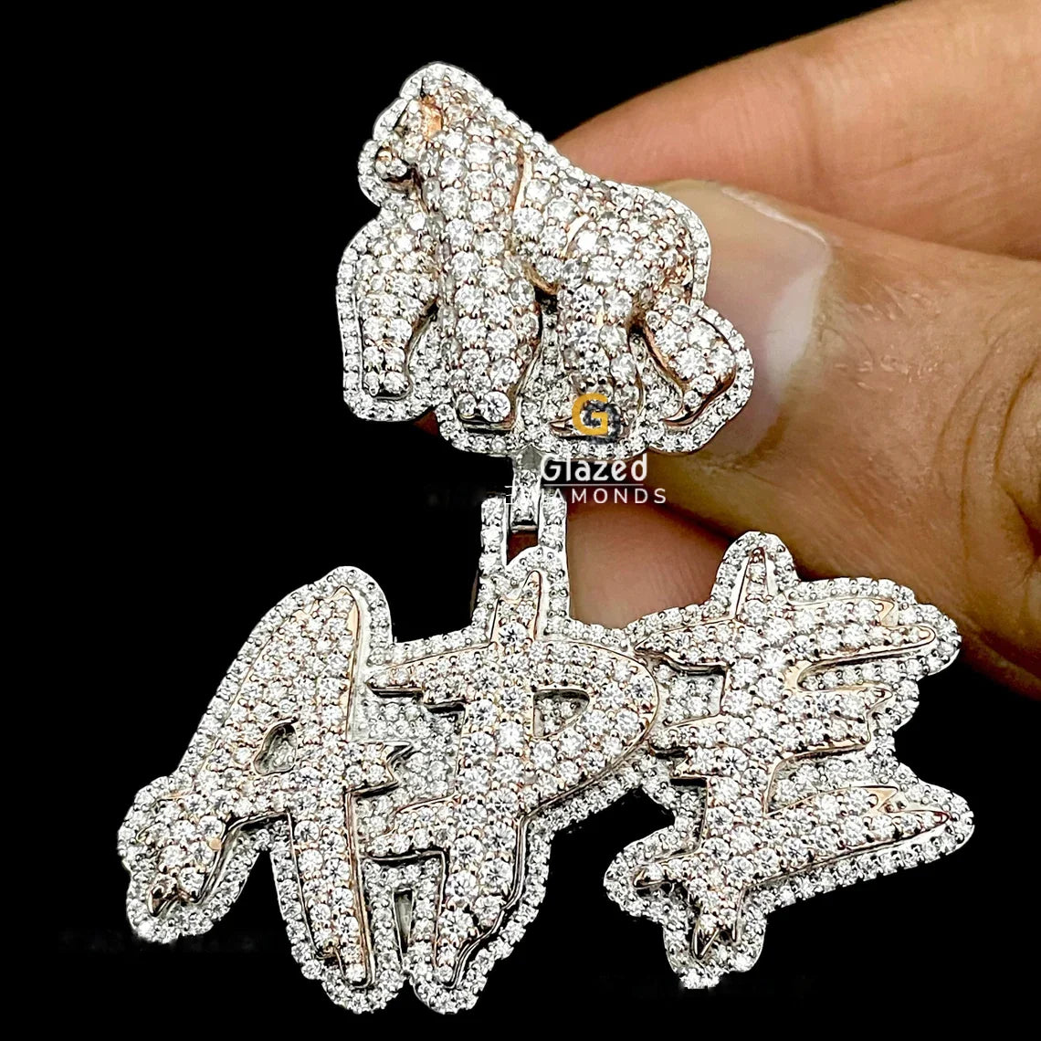 Diamond Pendant with Gorilla Bail