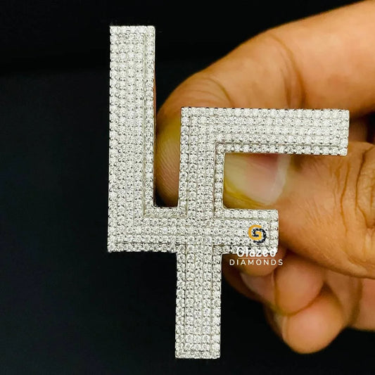 Diamond Studded Logo Pendant