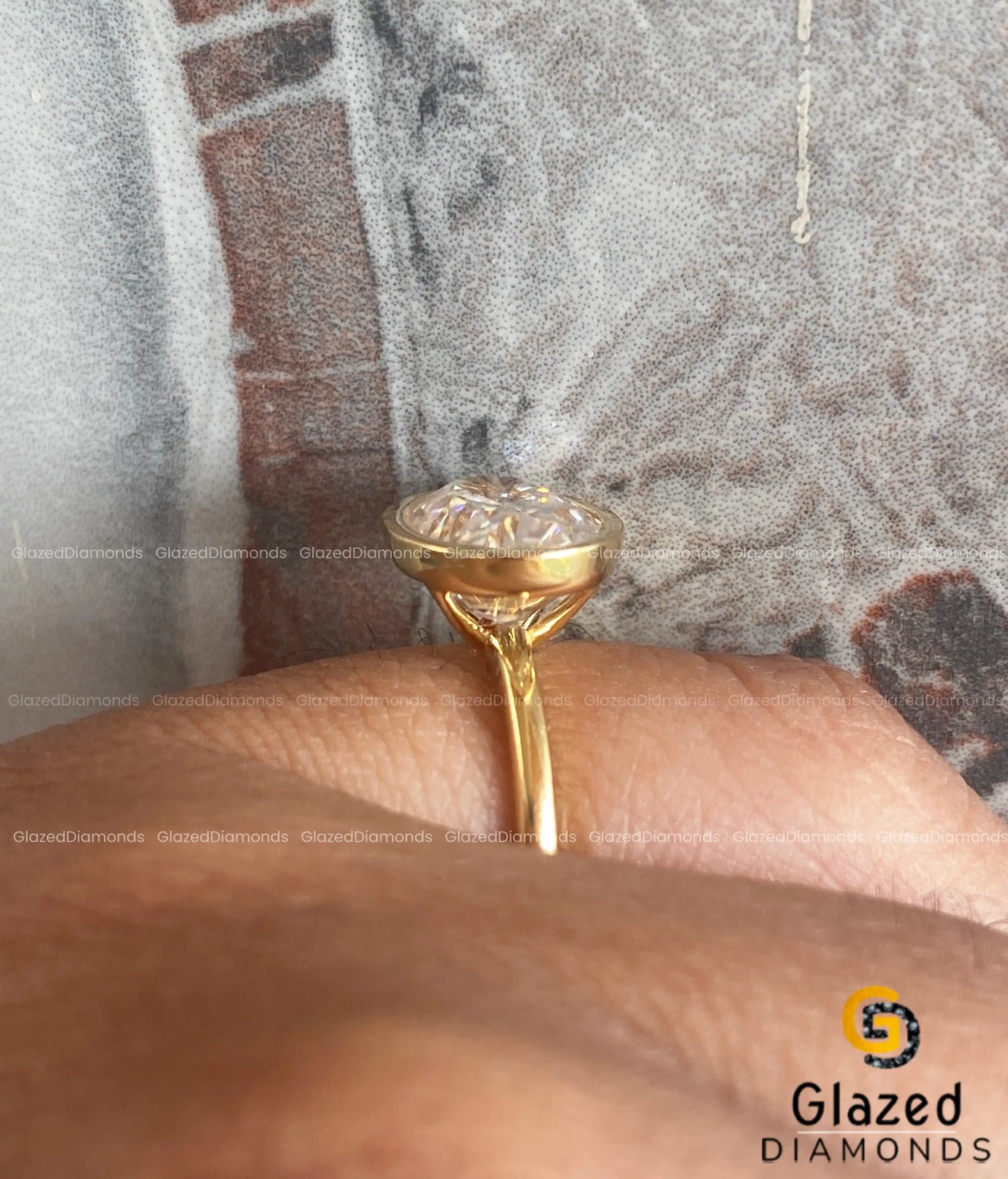 East West Oval Cut Ring