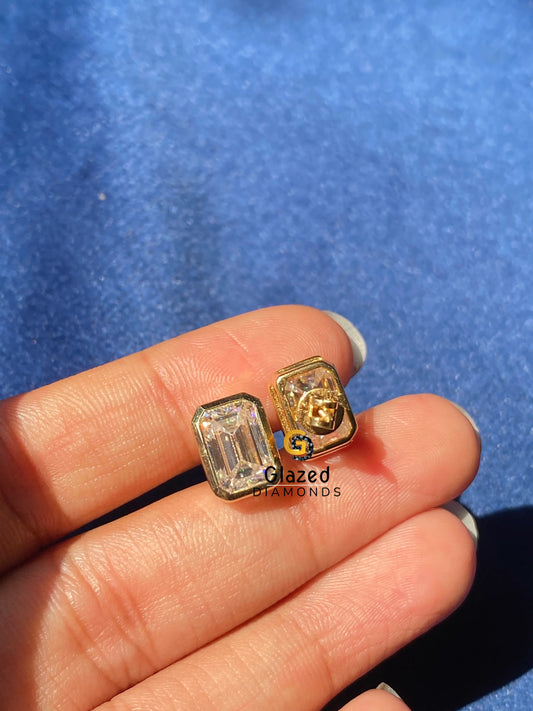 Emerald Stud Earrings