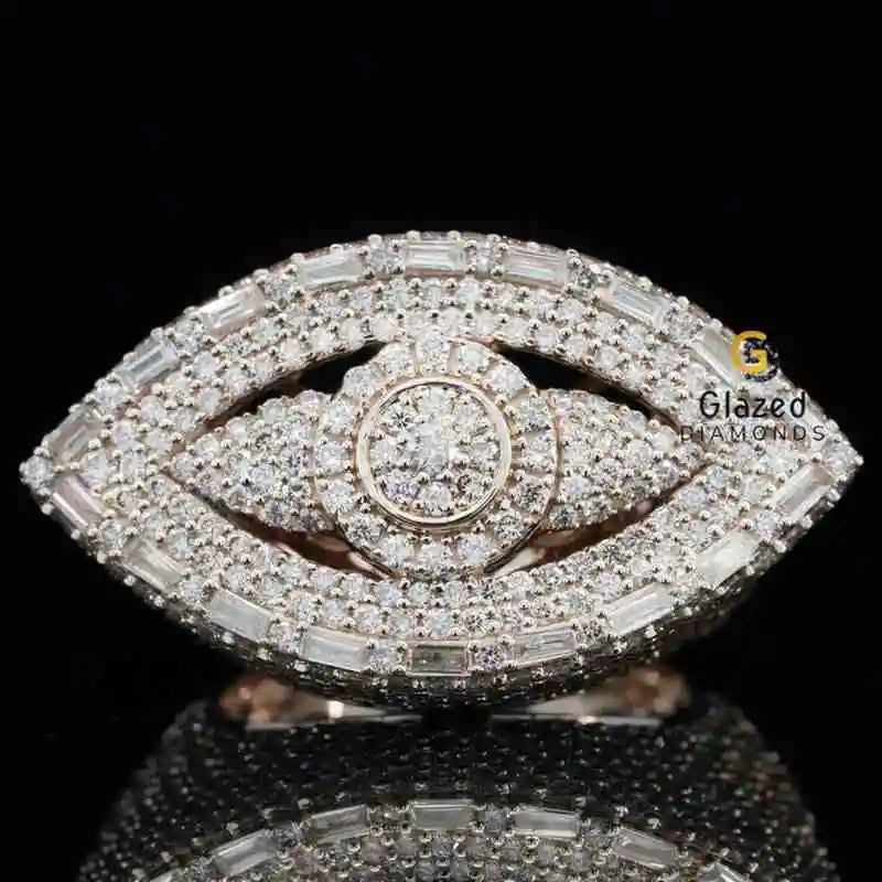Evil Eye Moissanite Ring