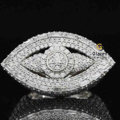 Evil Eyes Moissanite Ring