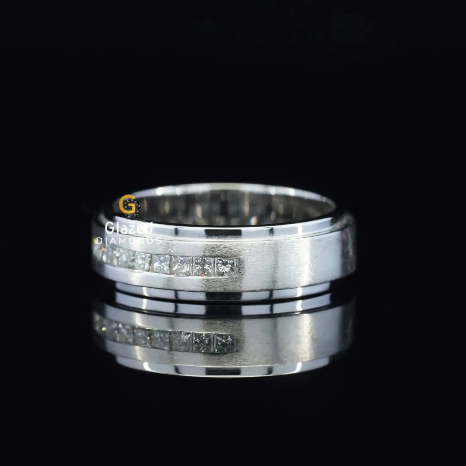 Full Eternity Moissanite Band For Men