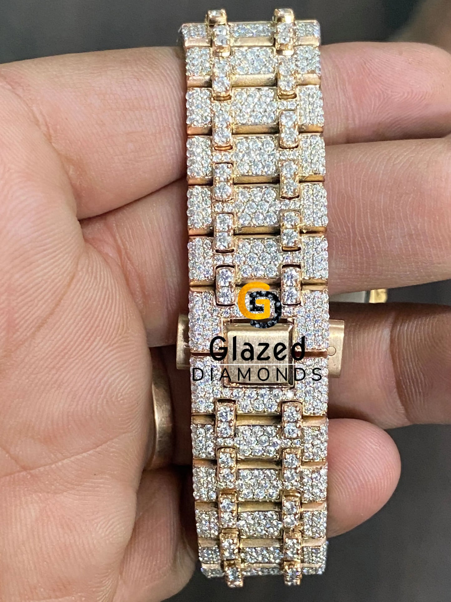 Fully Diamond Flooded Mens Watch