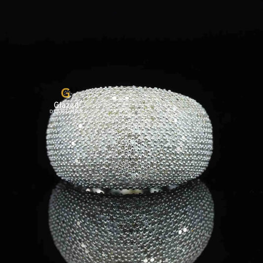 Fully Iced Out Moissanite Hip Hop Ring