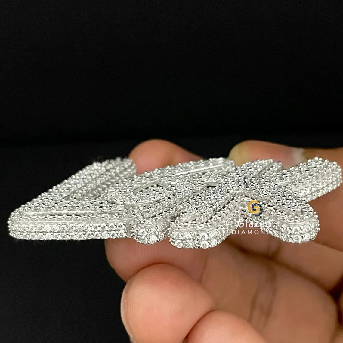 Fully Iced Out Name Pendant