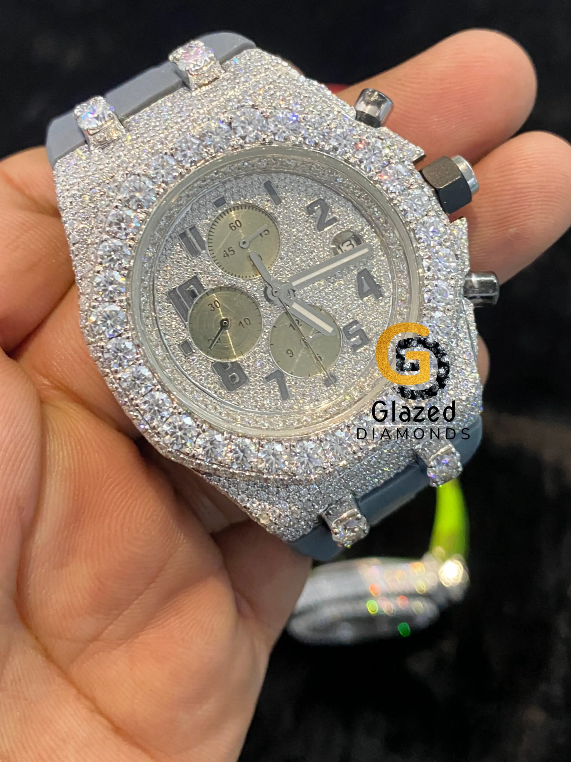 Gray Moissanite Watch
