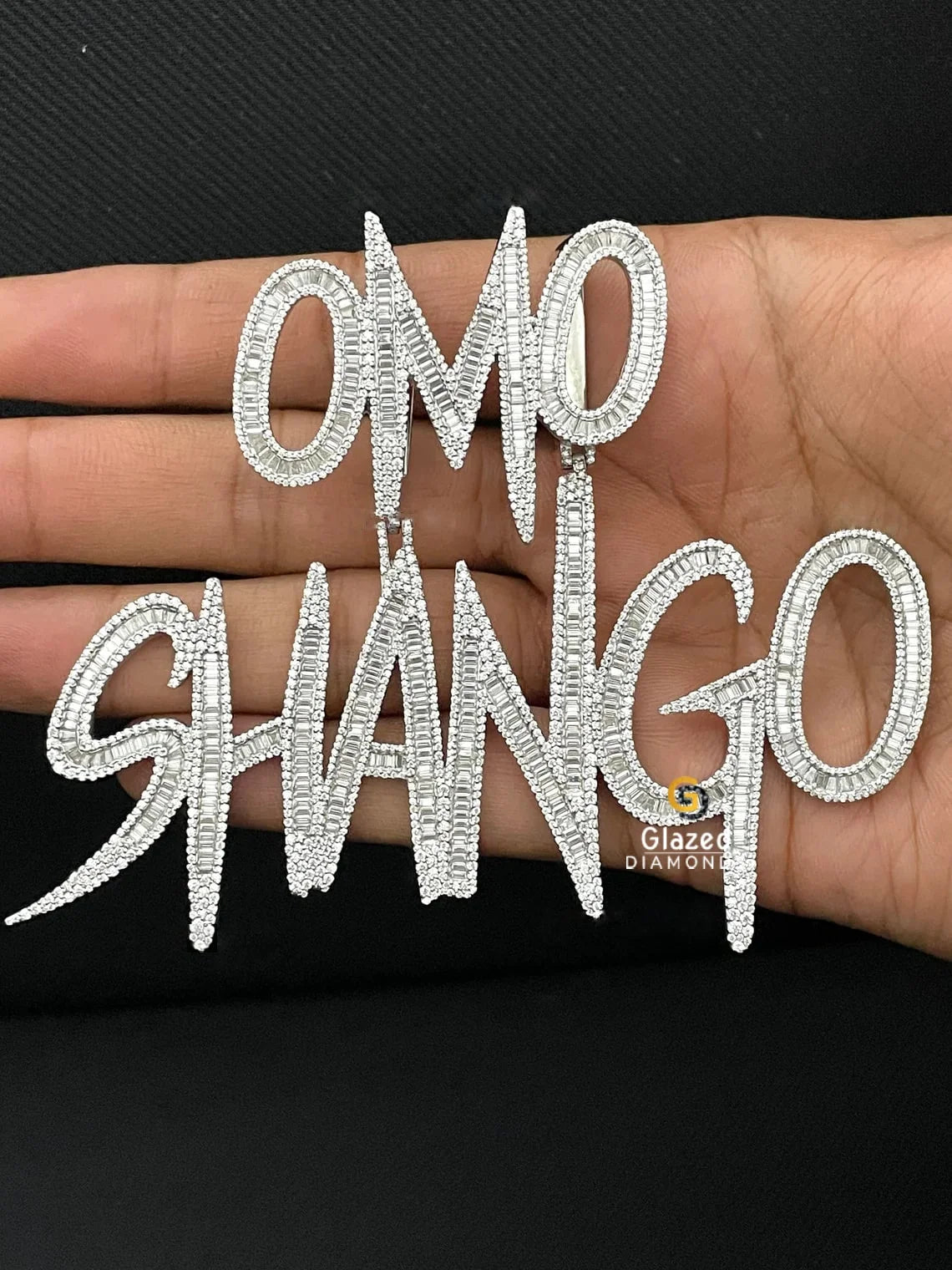 Hip Hop Baguette Moissanite Pendant