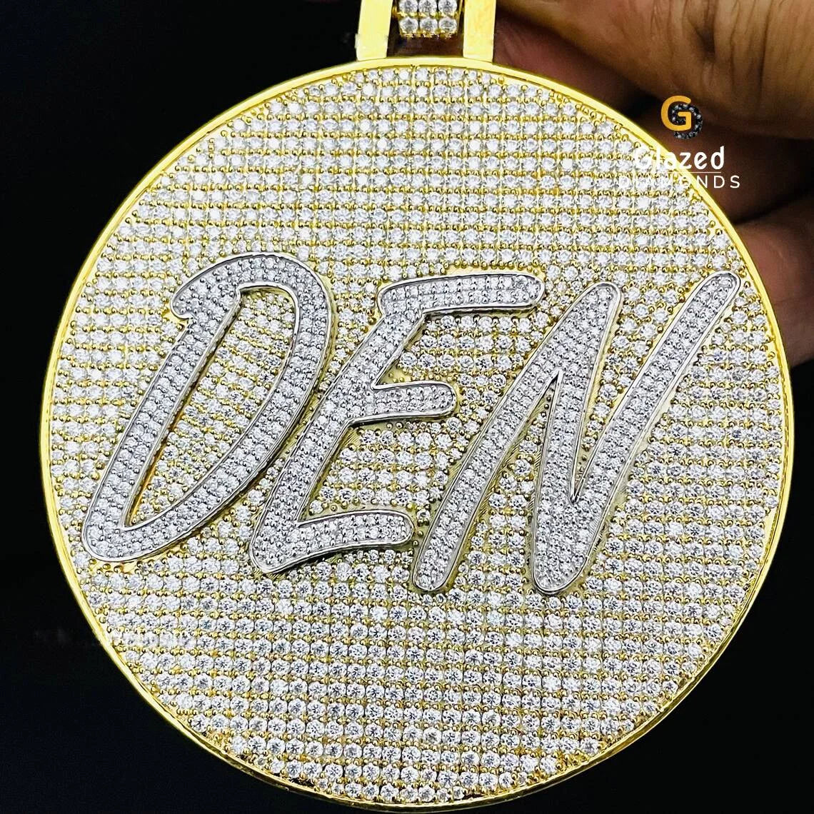 Hip Hop Customized Moissanite Pendant For Men