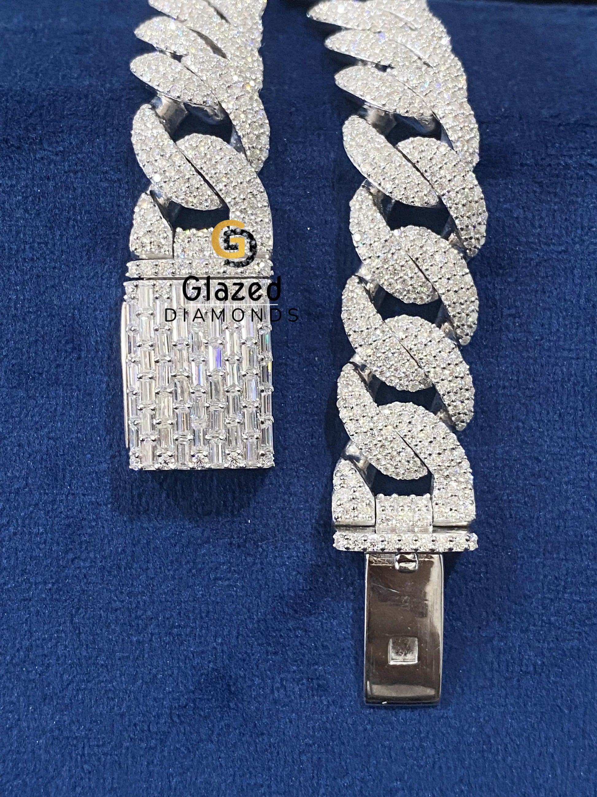 Hip Hop D Colorless VVs Moissanite Round Brilliant Bracelet