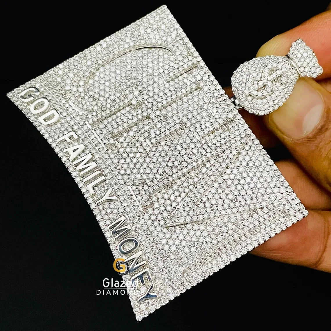 Hip Hop Diamond Flooded Pendant