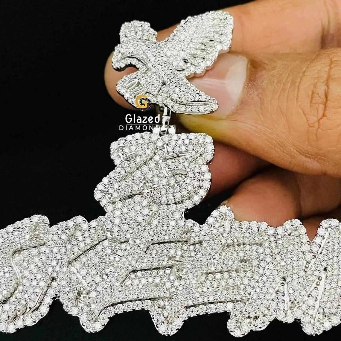 Hip Hop Diamond Flooded Pendant For Men