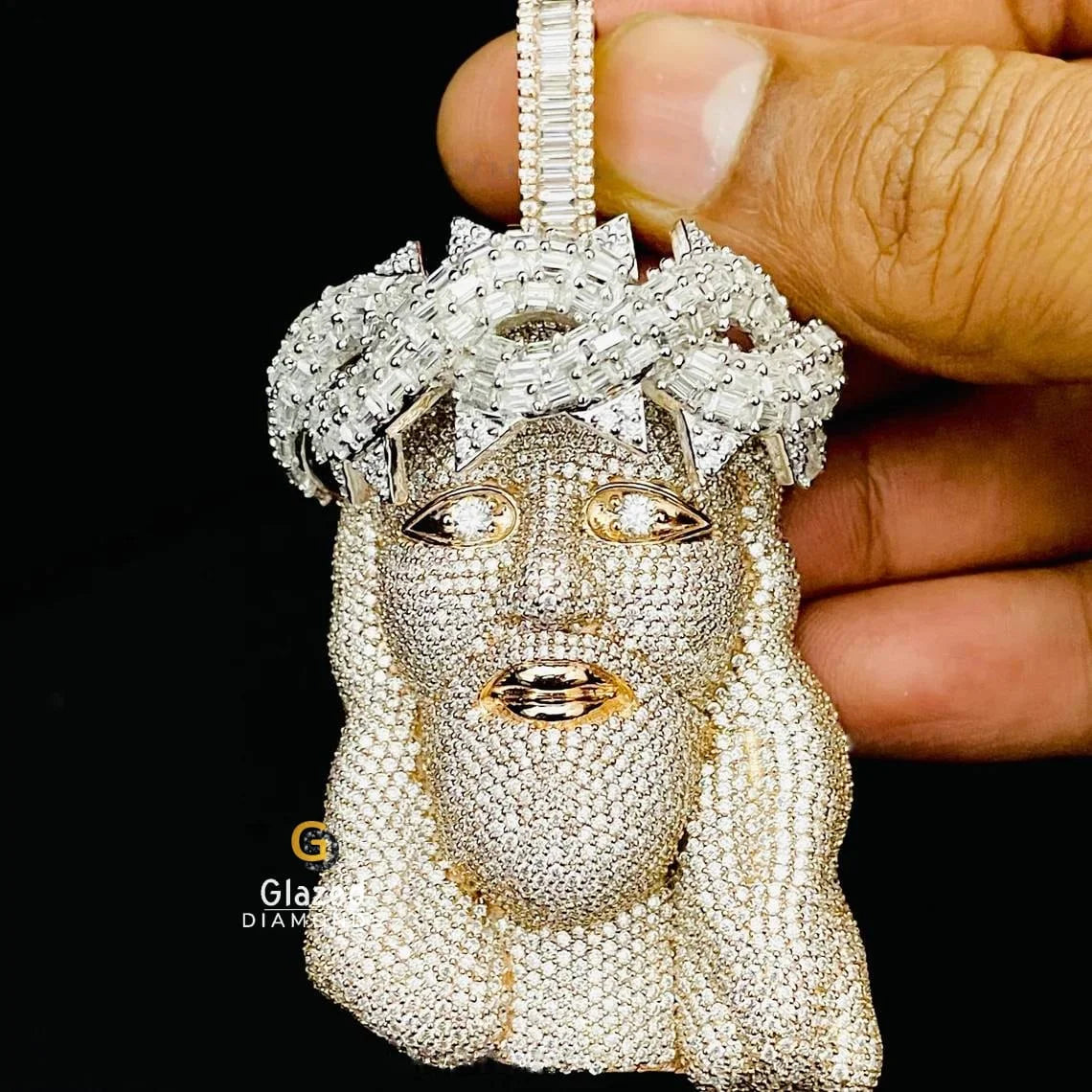 Hip Hop Diamond Jesus Pendant