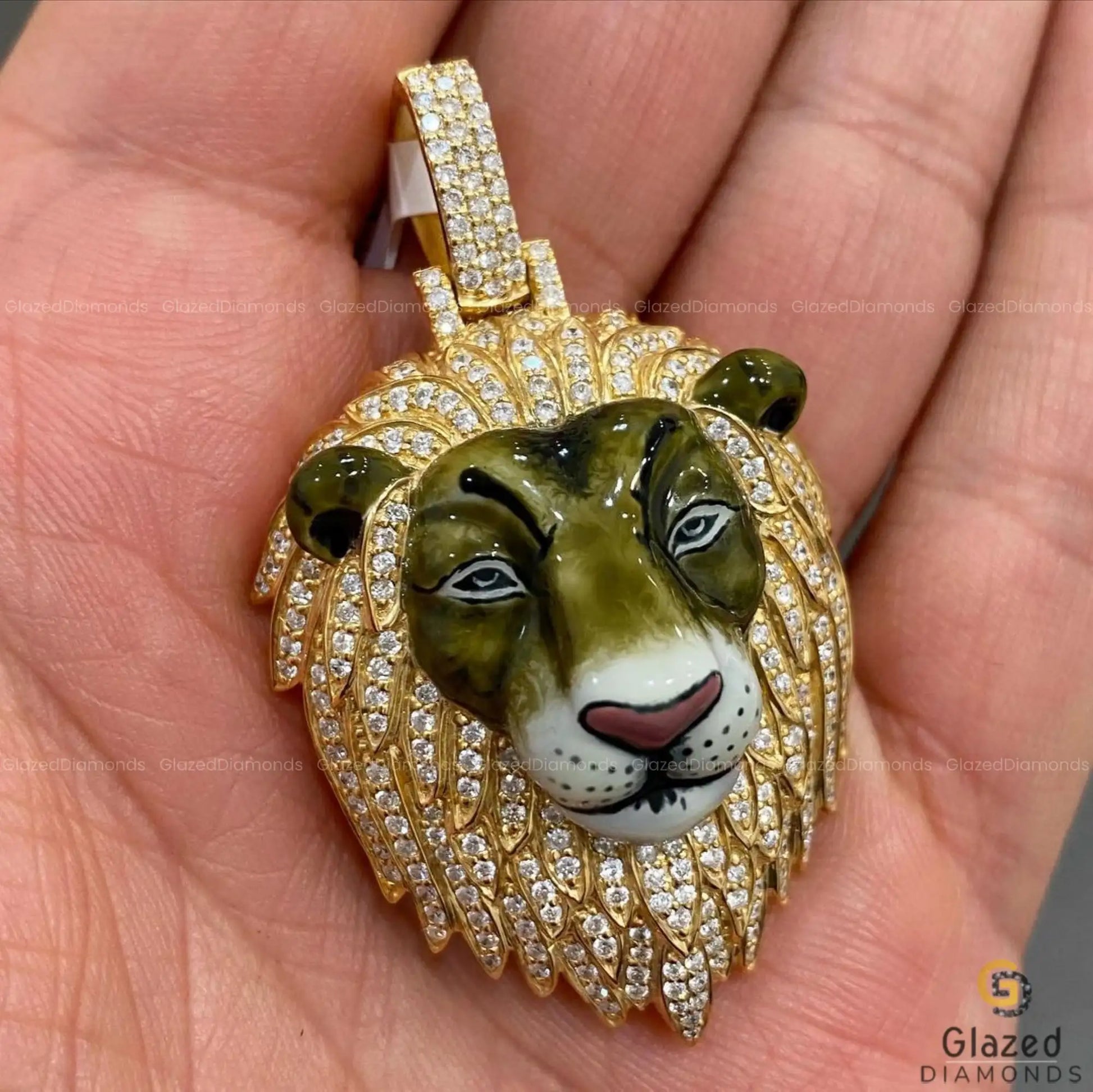 Hip Hop Head Diamond Pendant