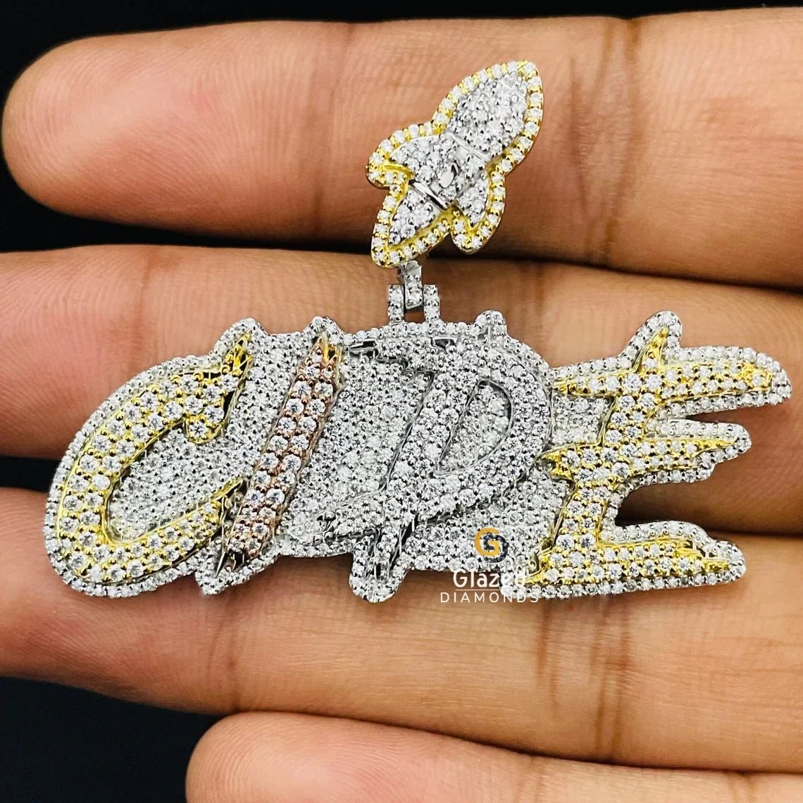 Hip Hop Letter Name Pendant