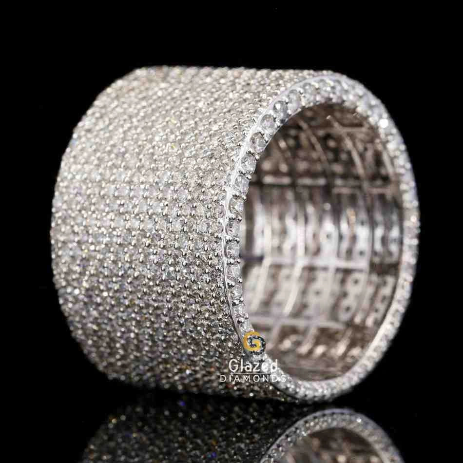 Hip Hop Moissanite Ring Men