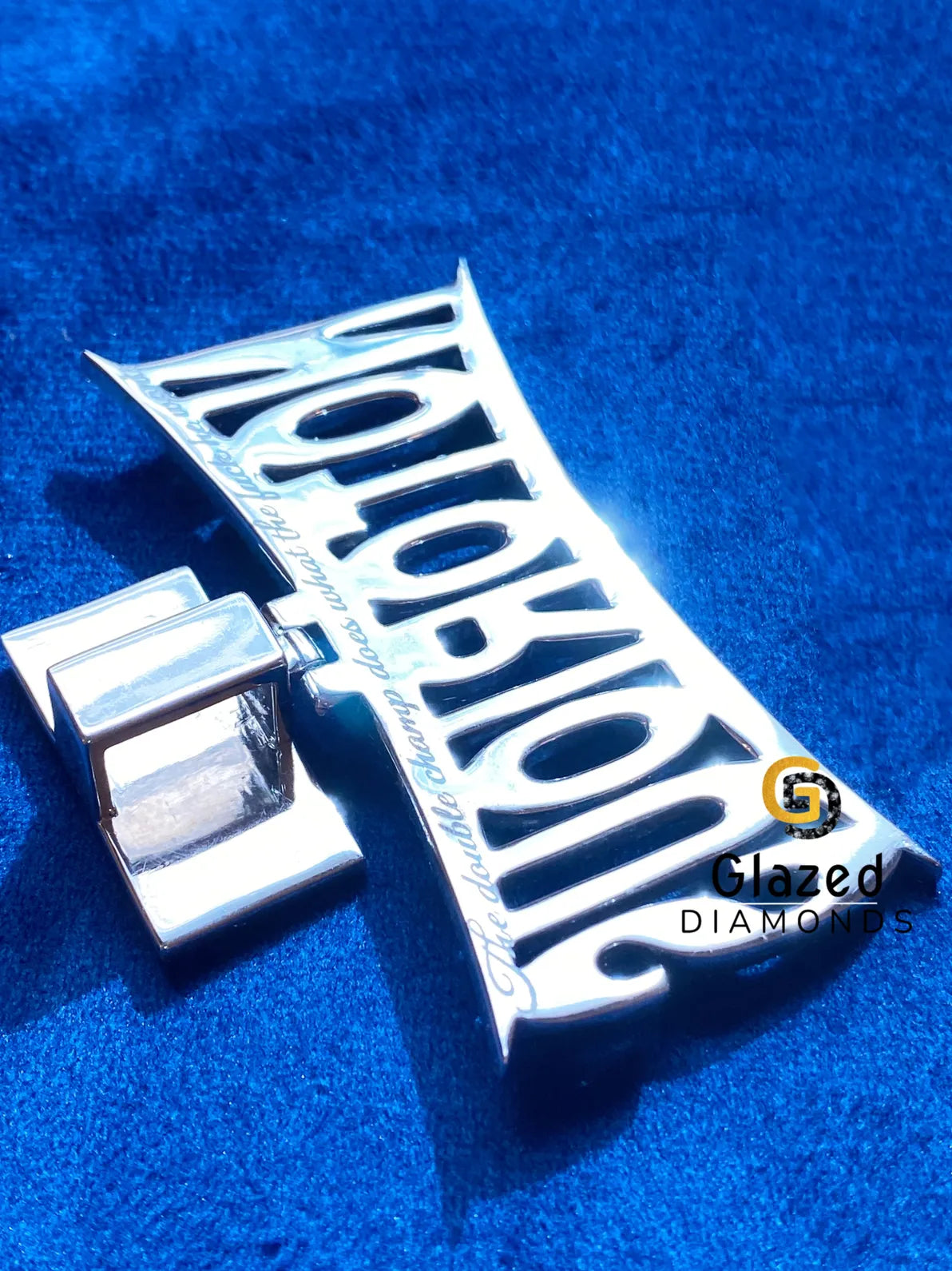 Hip Hop Round Moissanite Customized Letter Pendant