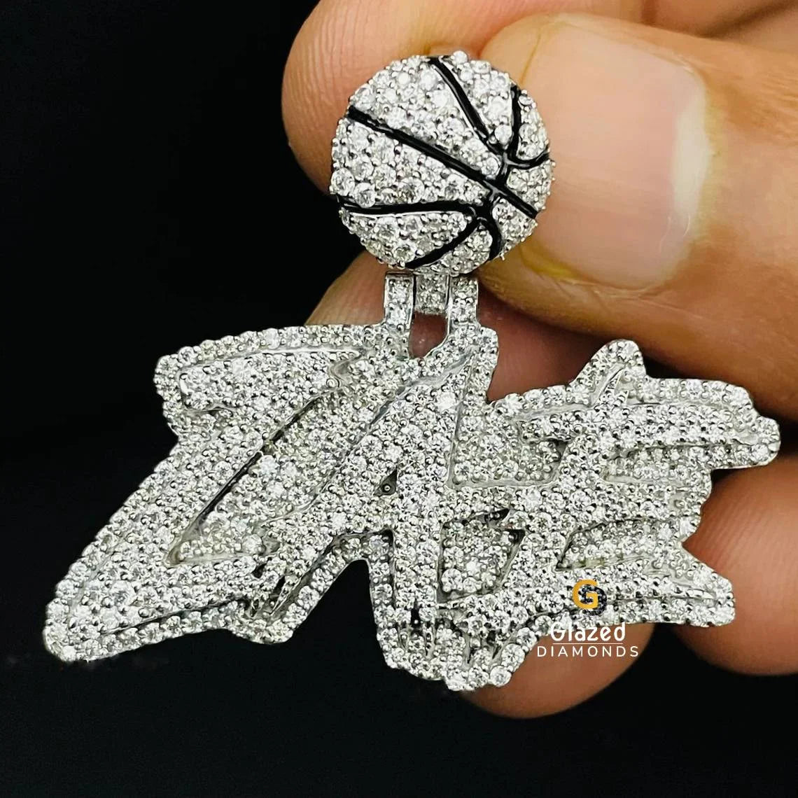 Hip Hop Style Diamond Name Pendant
