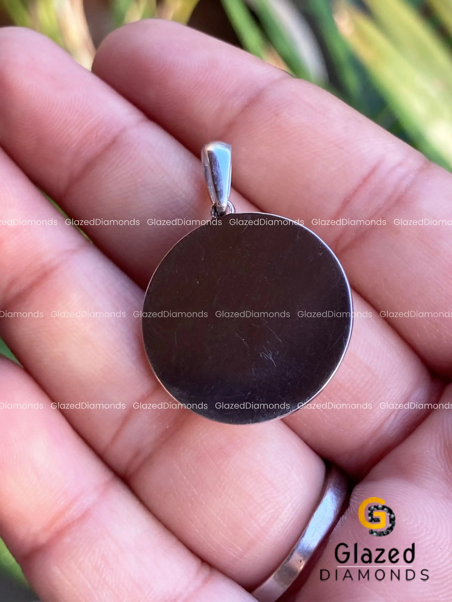 Iced Bascket ball Moissanite Pendant