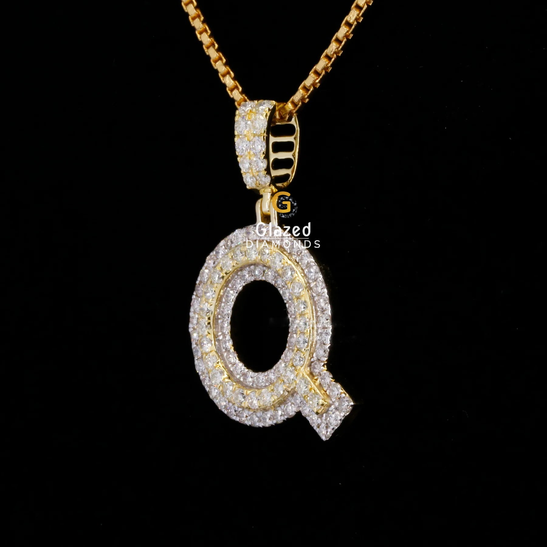 Iced Custom Letter Pendant