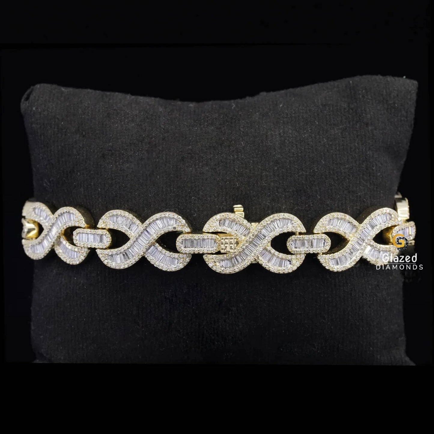 Iced Out Baguette Diamond Bracelet
