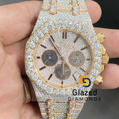 Iced Out Diamond Studded Watch