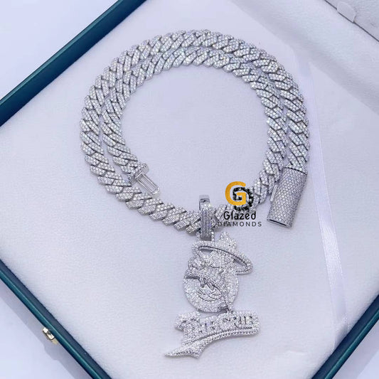 Iced Out Fully Moissanite Custom Pendant