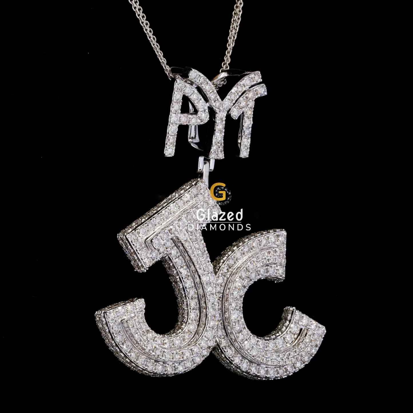 Iced Out Letter Moissanite Pendant