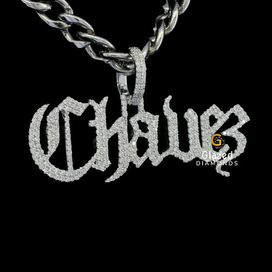 Iced Out Letter Name Pendant