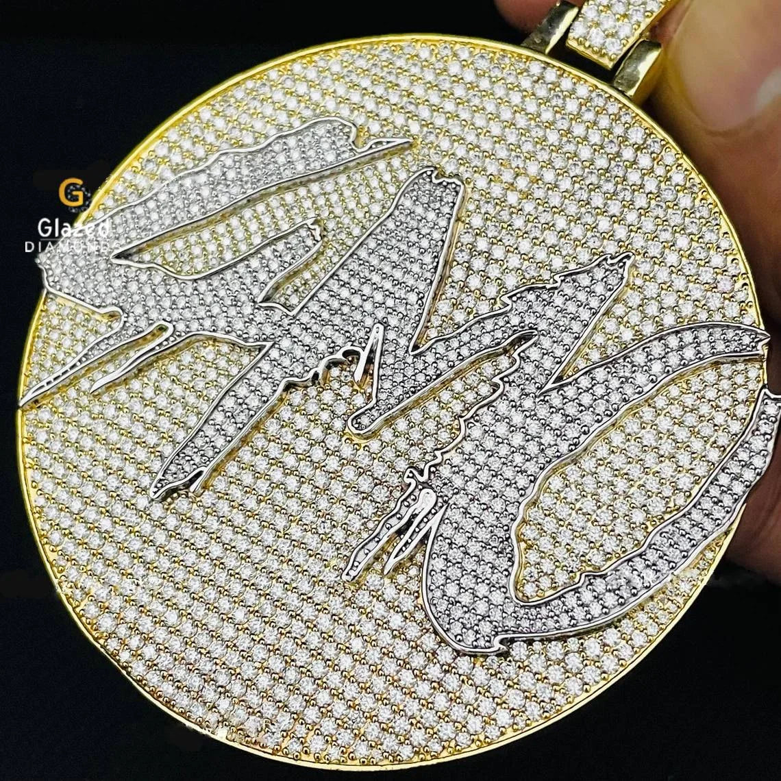 Iced Out Logo Pendant