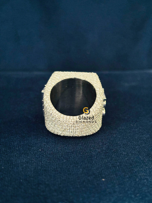 Iced Out Moissanite Custom Hip Hop Ring