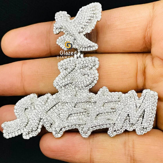 Iced Out Name Diamond Pendant