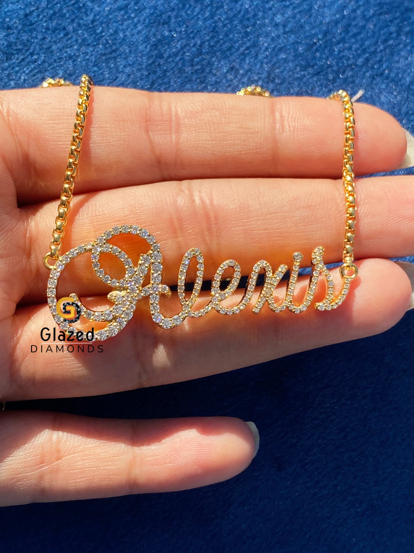 Iced Out Round Cut Moissanite Diamond Pendant