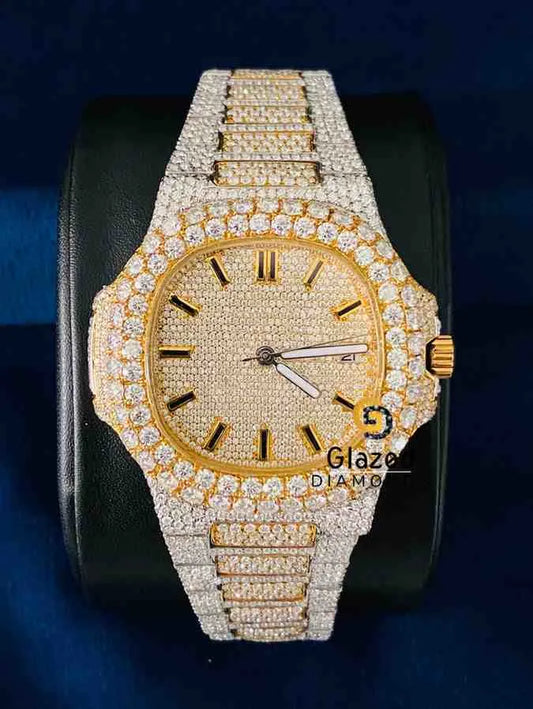 Iced Out VVS Moissanite Patek Philippe Hip Hop Watch
