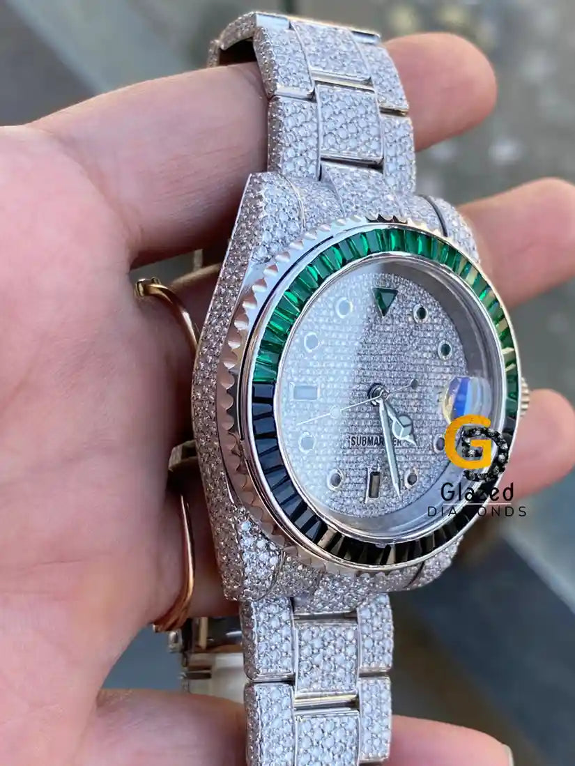 Iced Out VVS Moissanite Watch